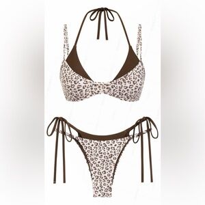 Leopard Print Bikini Set
